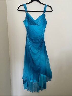 y2k mesh evening dress
